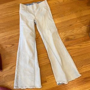 Free People low rise flare light jeans